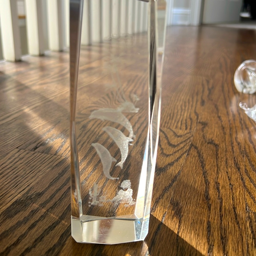 3 d lazer glass figurine